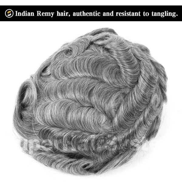 Full-French-Lace-Mens-Toupee-French-Lace-Hair-System-1B65H-Off-Black-with-65-Gray-Hair