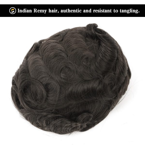 Mens-Toupee-Thin-Skin-Base-Hairpiece-for-Man-2-Darkest-Brown-single-split-knotted