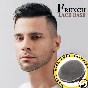 Full French Lace Men’s Toupee French Lace Hair System