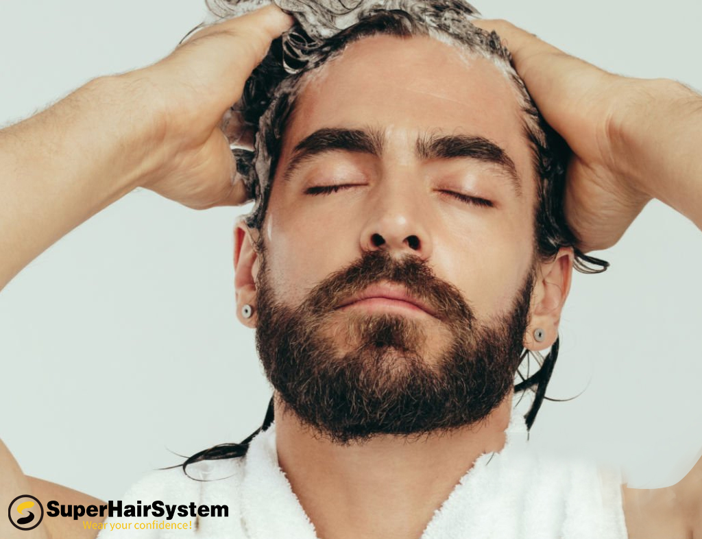 clean your men's hairpieces