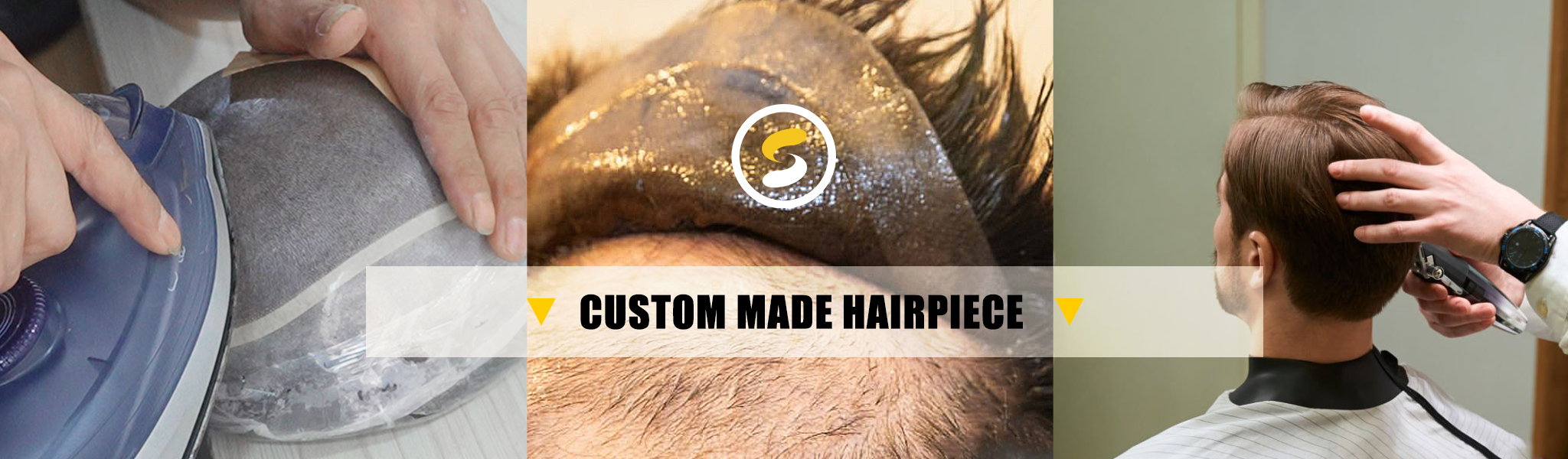 custom made hairpiece banner